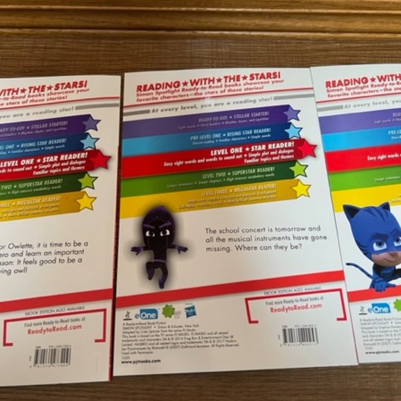 3 PJ Masks Ready to Read Books - Picture 7 of 8